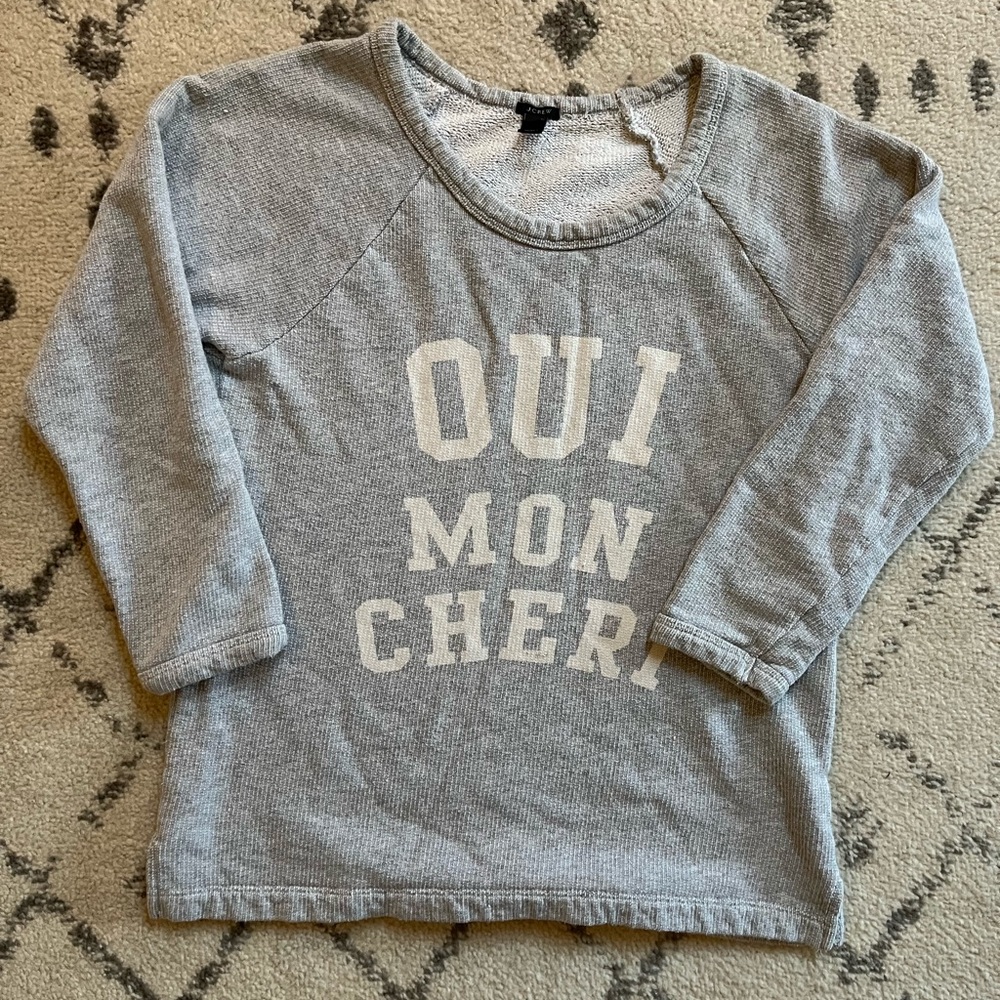 J.Crew Oui Mon Cheri Sweatshirt